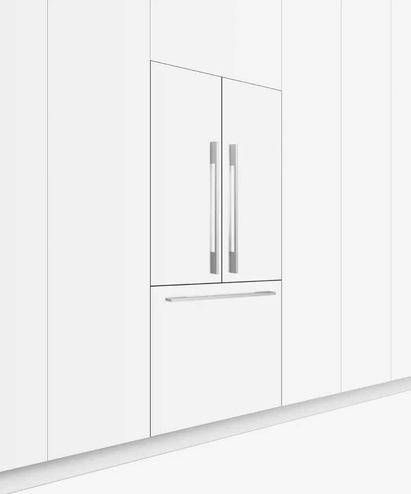 Fisher & Paykel RS36A80J1N Integrated French Door Refrigerator Freezer, 36", Ice