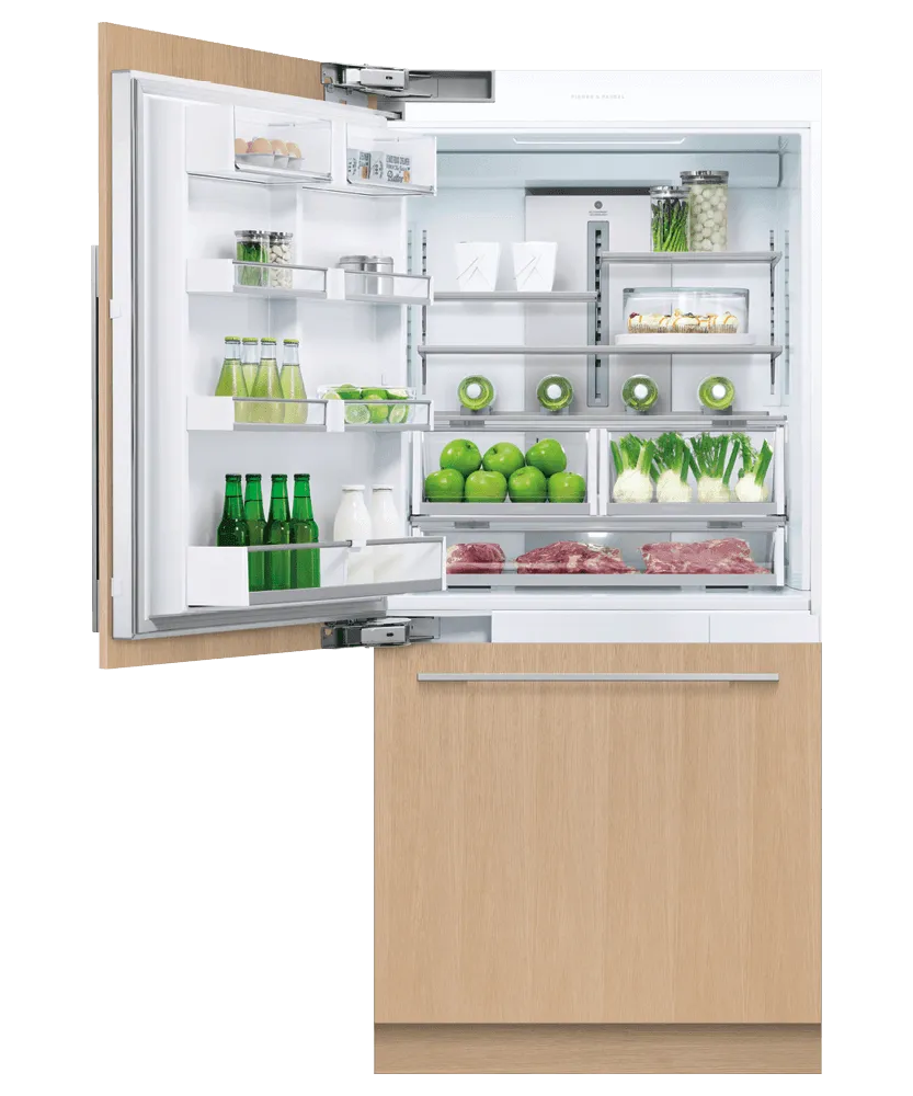 Fisher & Paykel RS36W80LJ1N Integrated Refrigerator Freezer, 36", Ice