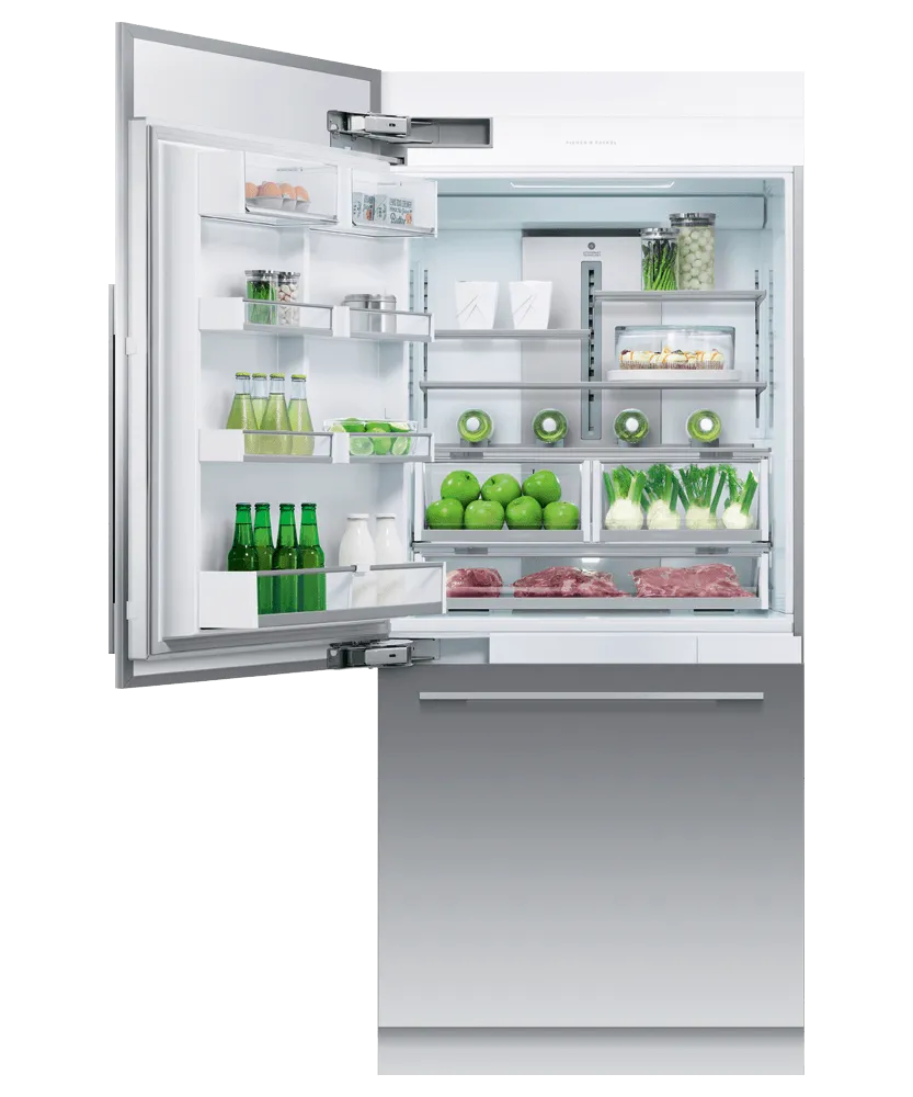 Fisher & Paykel RS36W80LJ1N Integrated Refrigerator Freezer, 36", Ice