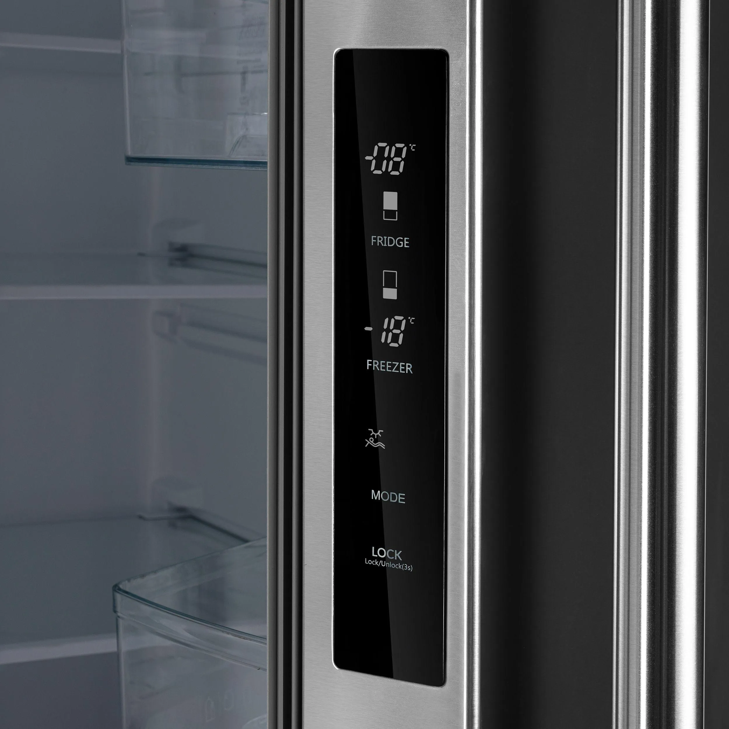 Forno FFFFD197435SG No Frost Refridgerator With Grill 35" French Door 17.5Cf. Vcm Stainless Steel With Ice Maker
