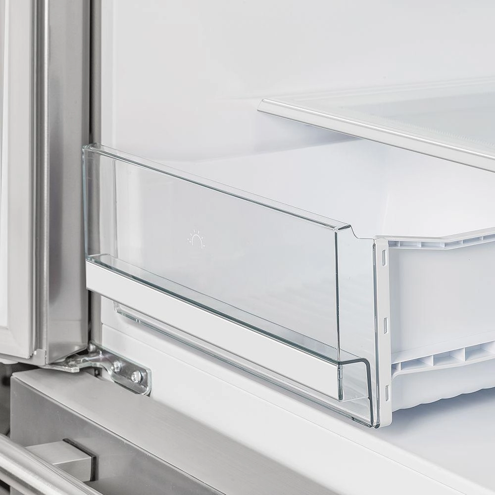 Forno FFRBI182040SG Forno Moena 36" French Door 19.2 Cu.Ft. Stainless Steel Refrigerator With Grill Trim