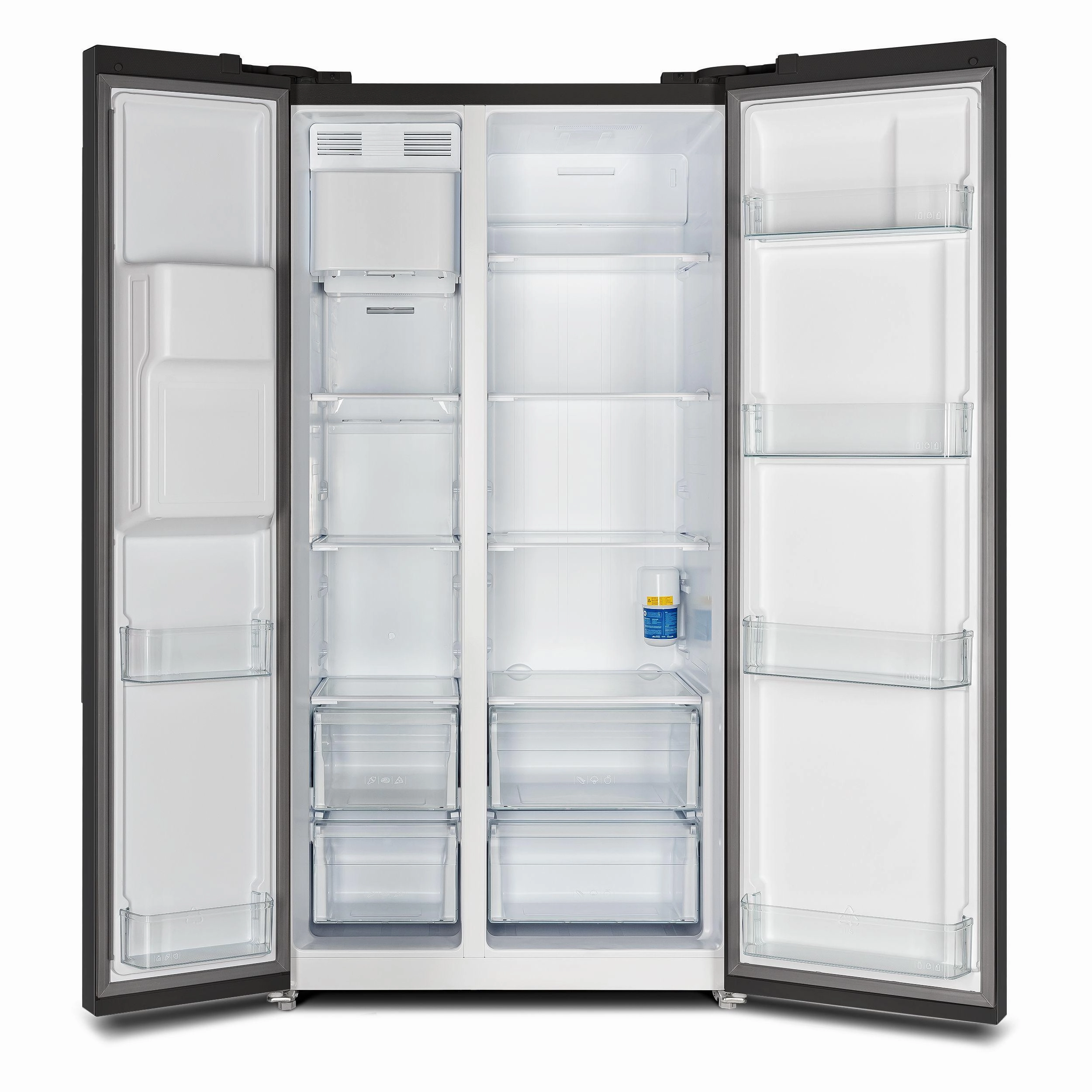 Forno FFRBI184436BLK Espresso Salerno 36-Inch Side-By-Side Black Refrigerator 20 Cu.Ft