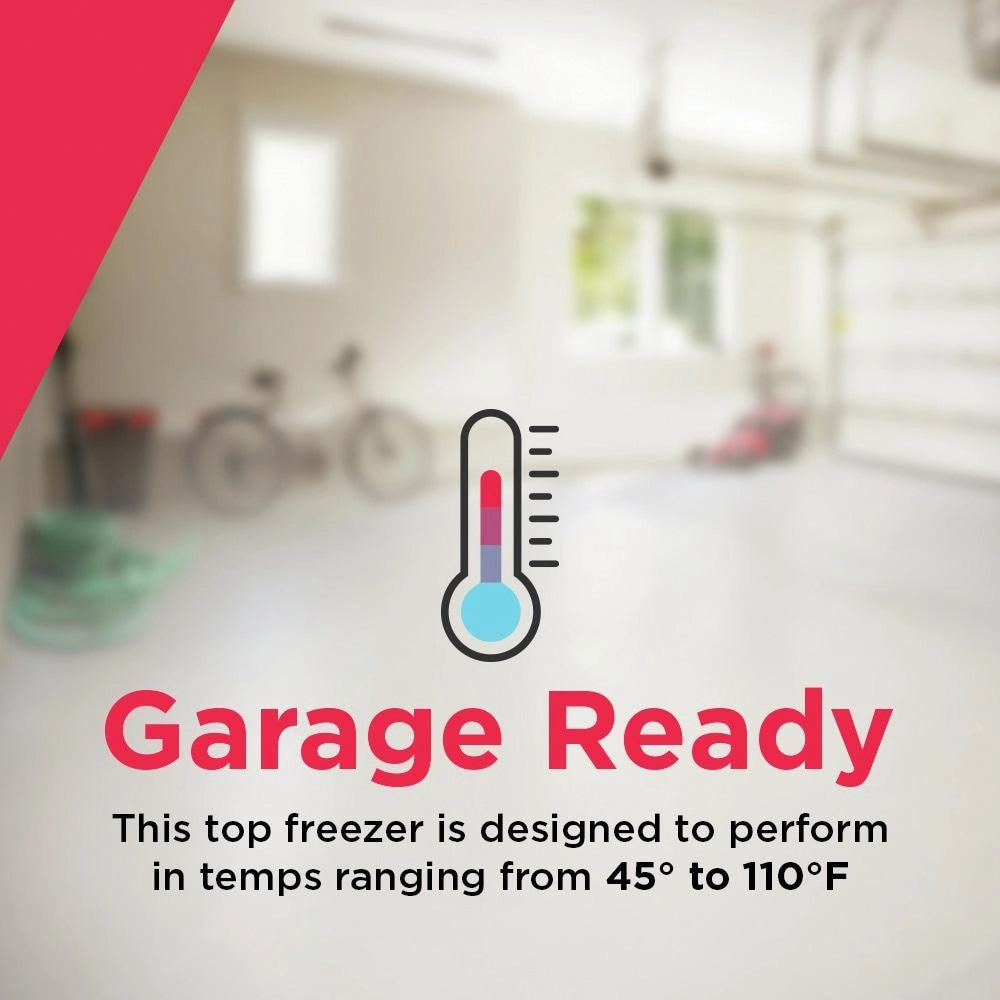 Frigidaire FFHT2045XW 20 Cu. Ft. Garage Ready Top Freezer Refrigerator