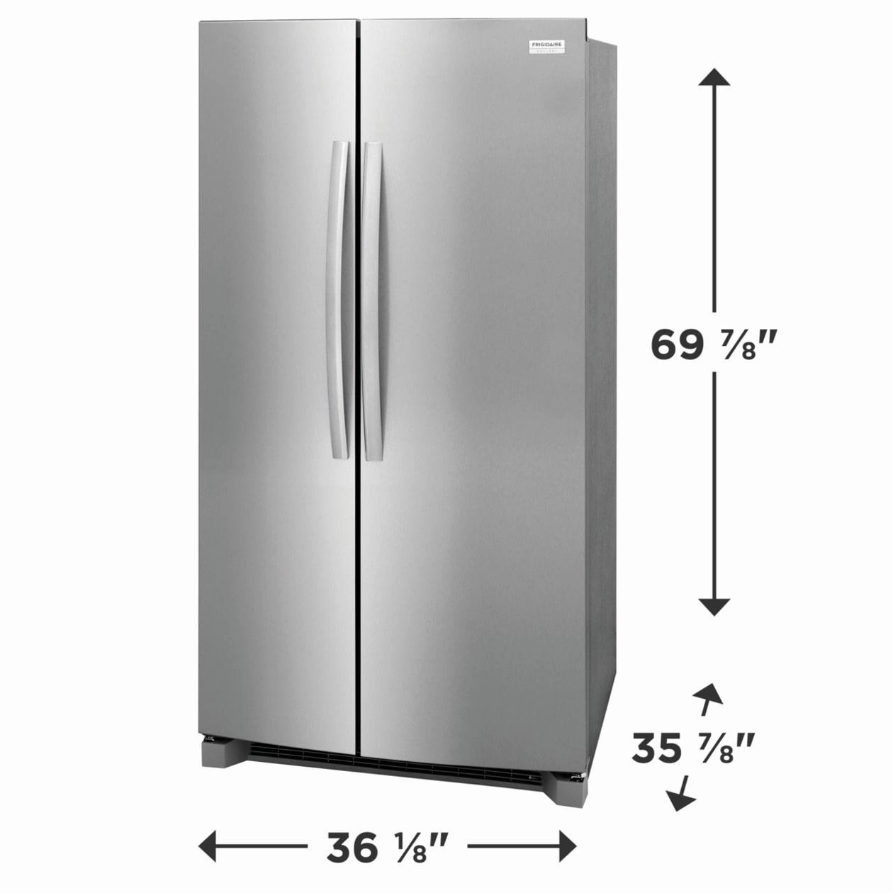 Frigidaire GRSN2620AF Frigidaire Gallery 26 Cu. Ft. 36" Standard Depth Side By Side Refrigerator
