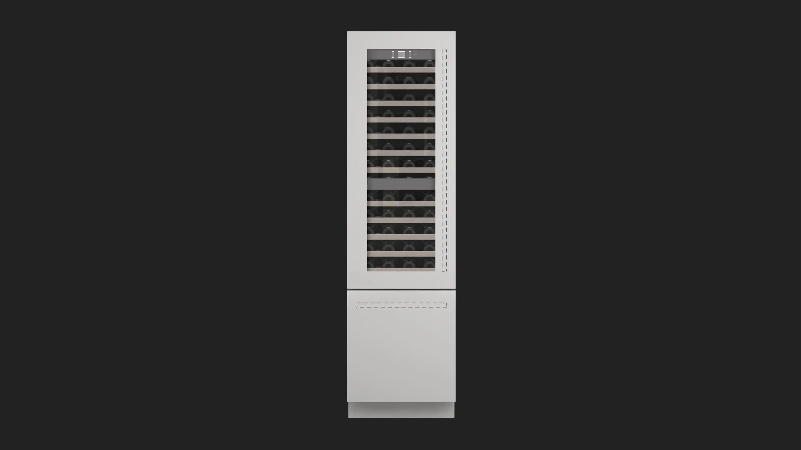 Fulgor Milano F7IBW24O2L 24" Overlay Built-In Wine Cellar - Left Door