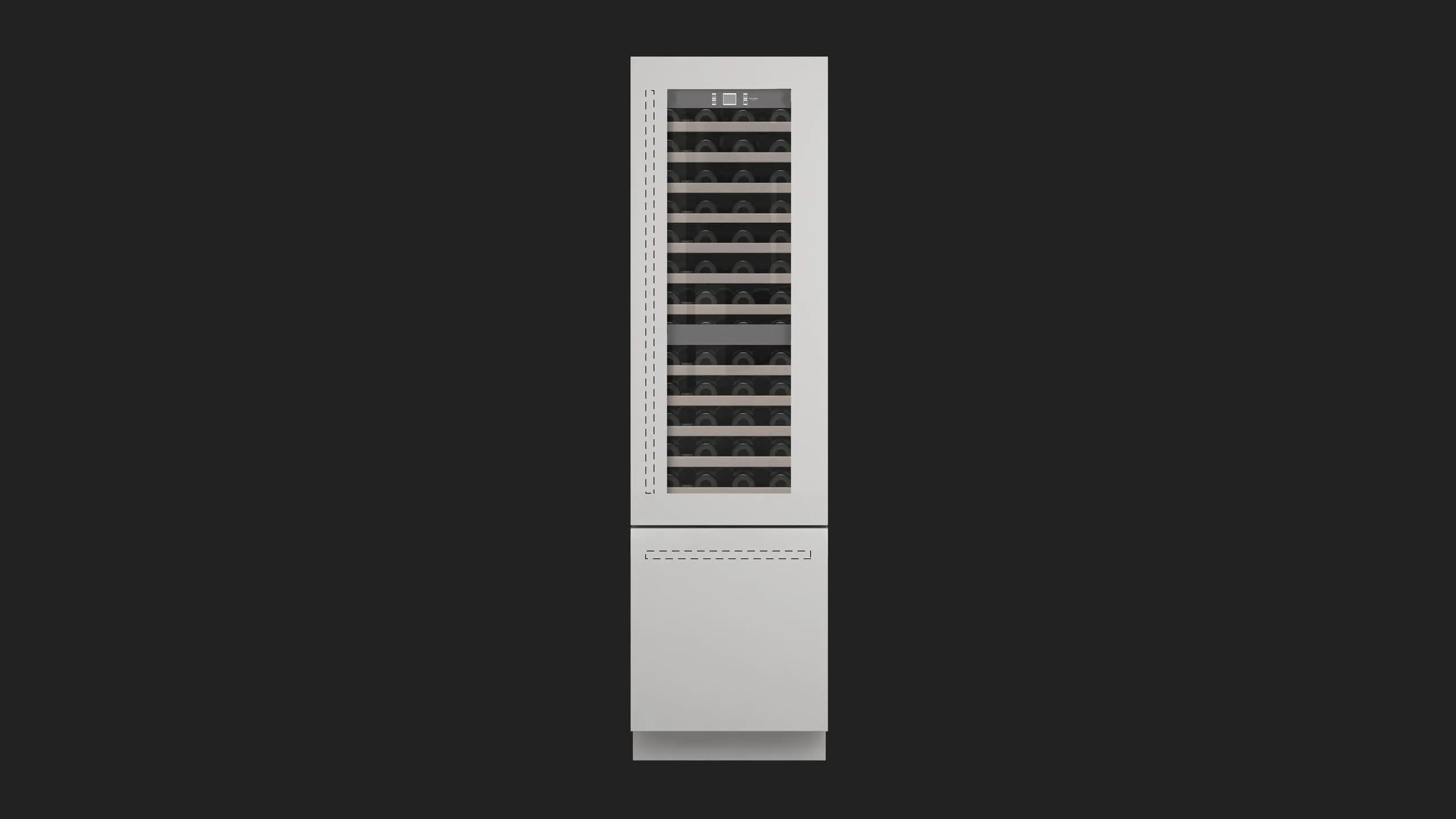 Fulgor Milano F7IBW24O2R 24" Overlay Built-In Wine Cellar - Right Door