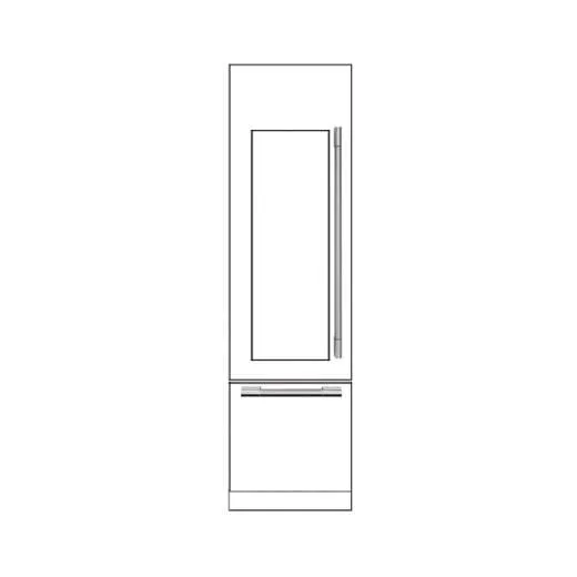 Fulgor Milano REFHANDPRO24 Sofia Wine Cellar Pro Handle Kit