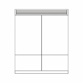 Fulgor Milano REFSBSPRO72 Two 36" Pro Fridges Installation Kit