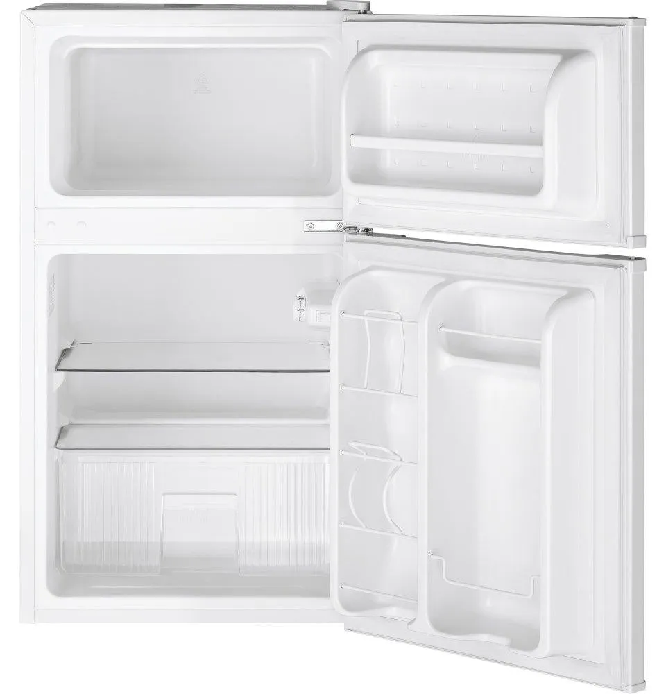 Ge Appliances GDE03GGKWW Ge Double-Door Compact Refrigerator