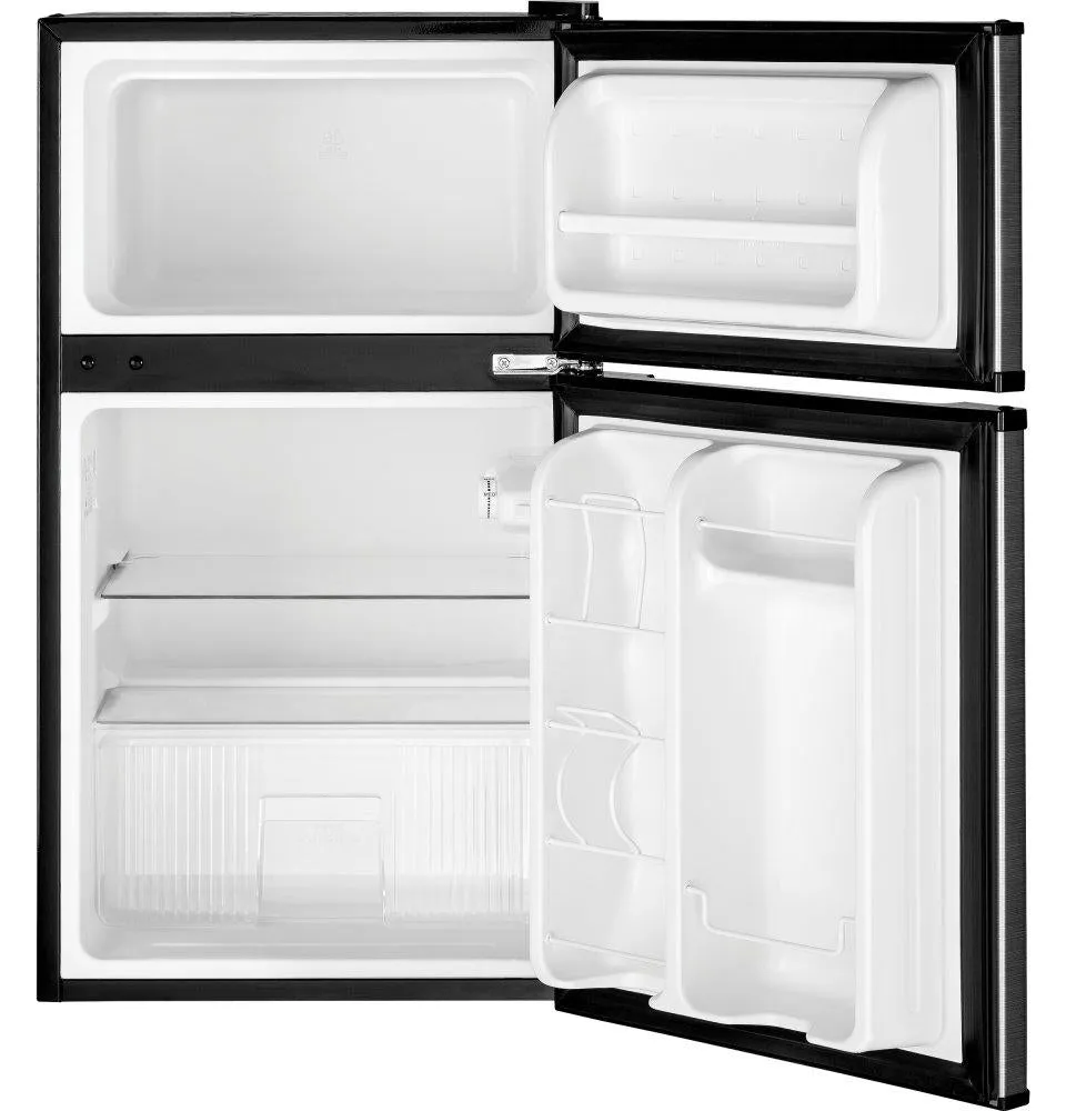Ge Appliances GDE03GLKLB Ge Double-Door Compact Refrigerator
