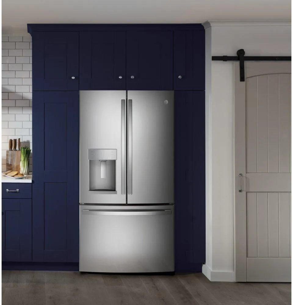 Ge Appliances GFE28GYNFS Ge Energy Star 27.7 Cu. Ft. Fingerprint Resistant French-Door Refrigerator