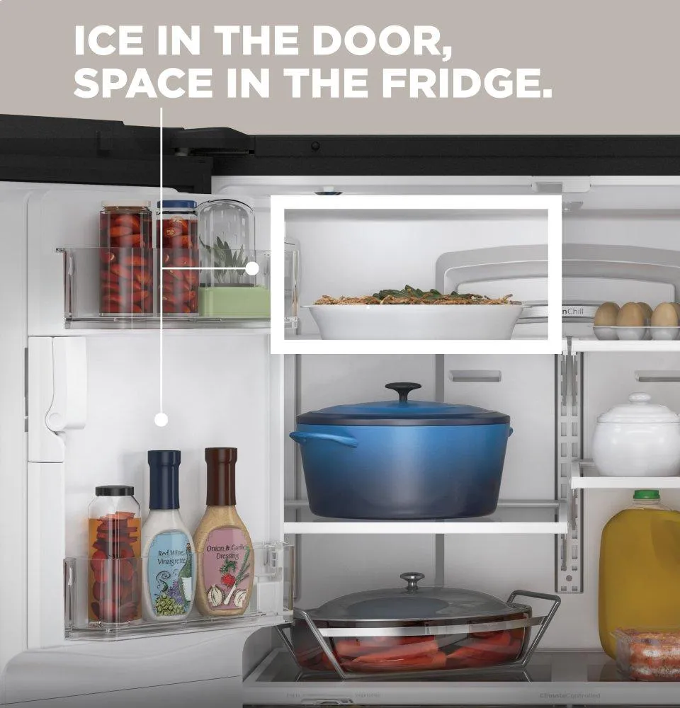 Ge Appliances GFE28GYNFS Ge Energy Star 27.7 Cu. Ft. Fingerprint Resistant French-Door Refrigerator