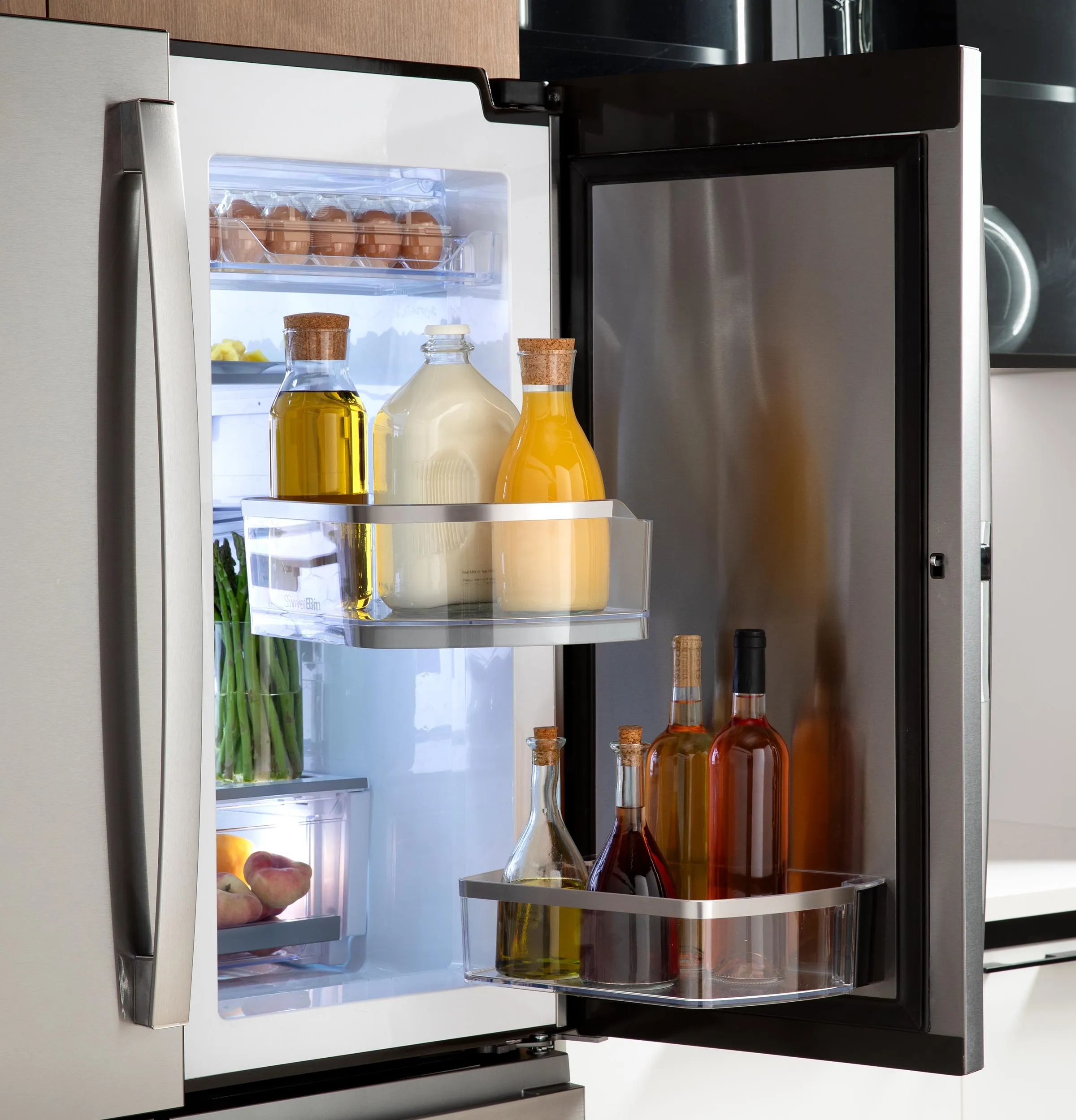 Ge Appliances PGD29BYTFS Ge Profile&#8482; Series Energy Star 29 Cu. Ft. Smart Fingerprint Resistant 4-Door French-Door Refrigerator With Door In Door
