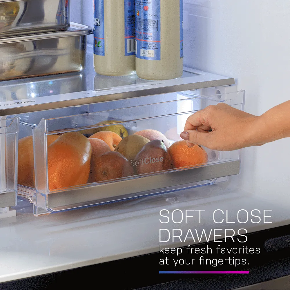 Ge Appliances PGD29BYTFS Ge Profile&#8482; Series Energy Star 29 Cu. Ft. Smart Fingerprint Resistant 4-Door French-Door Refrigerator With Door In Door