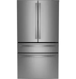 Ge Appliances PJD23BYWFS Ge Profile&#8482; Energy Star 23.3 Cu. Ft. Smart Counter-Depth Fingerprint Resistant 4-Door French-Door Refrigerator With Door In Door