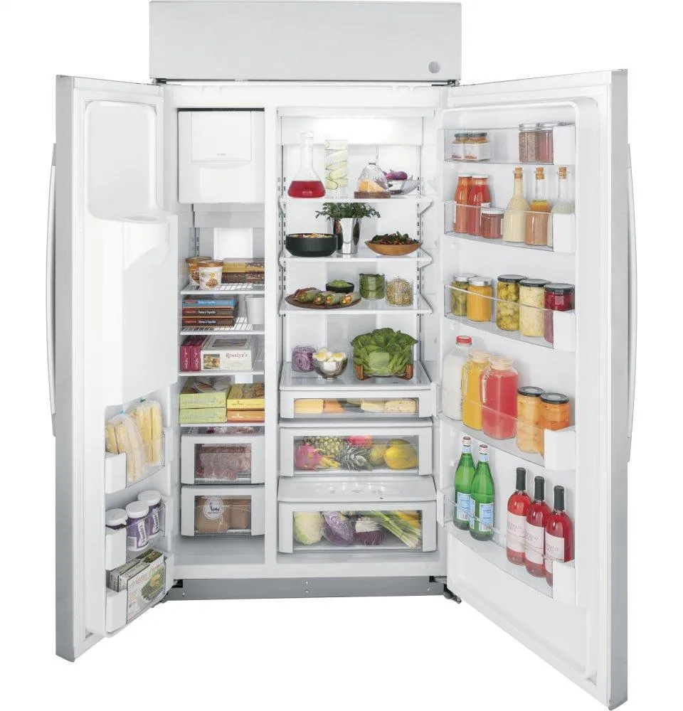 Ge Appliances PSB42YSRSS Ge Profile&#8482; Series 42" Smart Built-In Side-By-Side Refrigerator With Dispenser