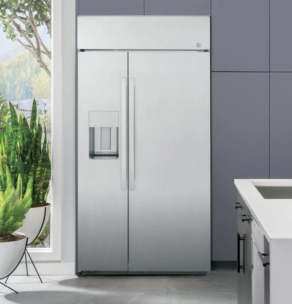 Ge Appliances PSB42YSRSS Ge Profile&#8482; Series 42" Smart Built-In Side-By-Side Refrigerator With Dispenser