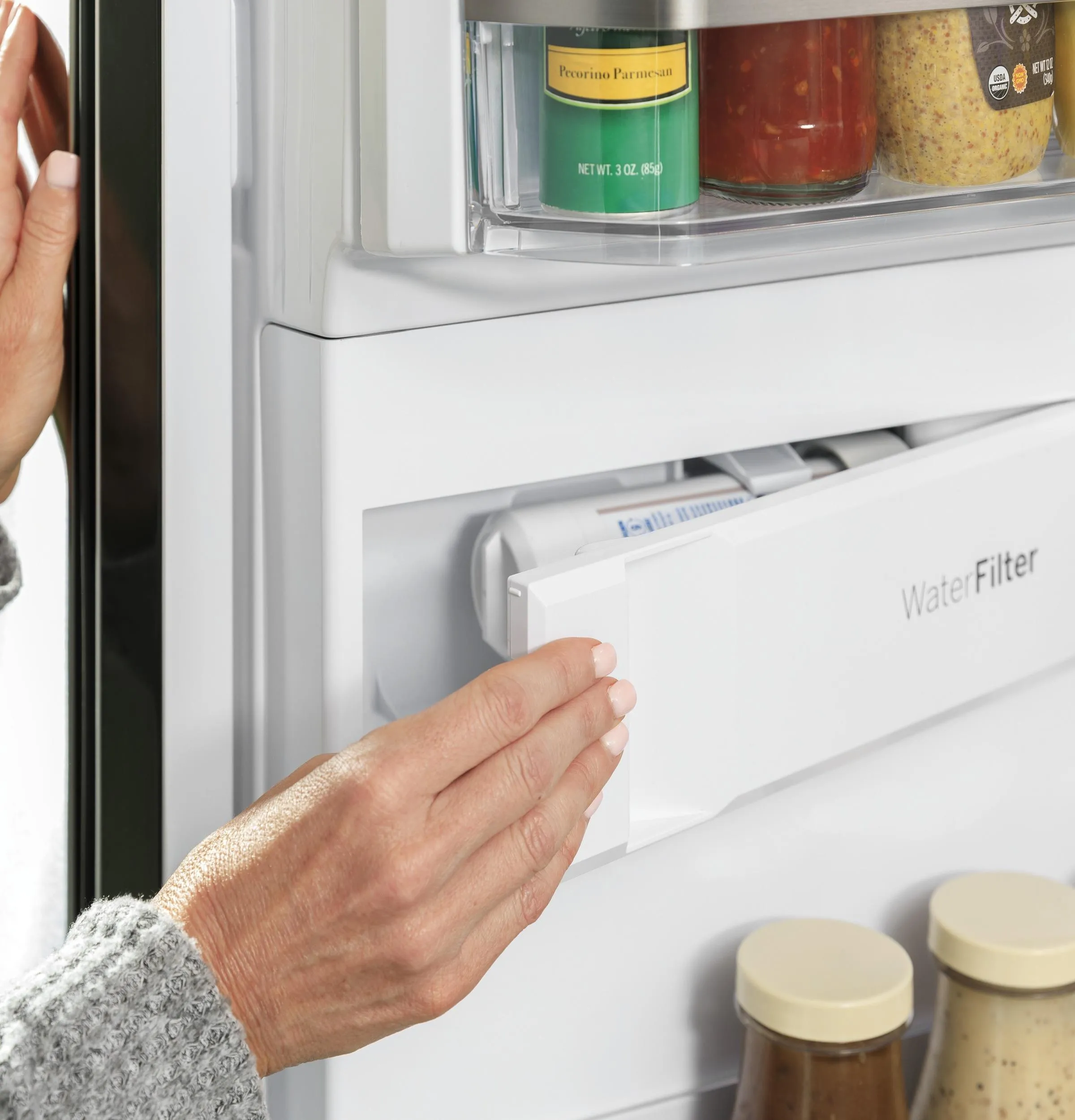 Ge Appliances PXD22BYPFS Ge Profile&#8482; 22.4 Cu. Ft. Smart Counter-Depth Fingerprint Resistant 4-Door French-Door Refrigerator With Door In Door