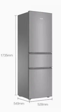 Haier 3 Doors Refrigerator BCD-218LLC3E0C9 218L SILVER