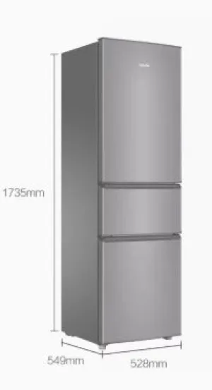 Haier 3 Doors Refrigerator BCD-218LLC3E0C9 218L SILVER