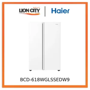 Haier BCD-618WGLSSEDW9 (leader) Side by Side 618L Fridge White