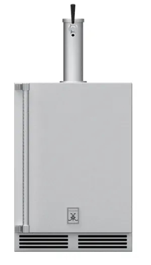 Hestan GFDSR241 Hestan 24" Outdoor Single Faucet Beer Dispenser, Solid Door W/ Lock - Right Hinge Gfds