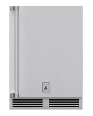 Hestan GRWSL24 Hestan 24" Outdoor Dual Zone Refrigerator W/ Wine, Solid Door W/ Lock - Left Hinge Grws