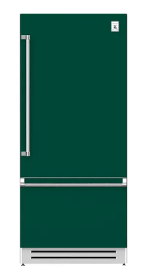 Hestan KRBL36GR 36" Bottom Mount, Bottom Compressor Refrigerator - Left Hinge - Green / Grove
