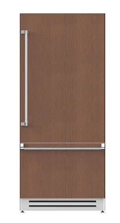 Hestan KRBL36OV 36" Bottom Mount, Bottom Compressor Refrigerator - Left Hinge - Custom Panel Ready