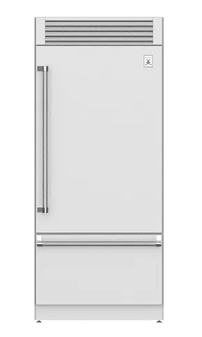 Hestan KRPL36 36" Pro Style Bottom Mount, Top Compressor Refrigerator - Left Hinge - Stainless Steel / Steeletto