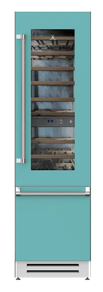 Hestan KRWR24TQ 24" Wine Refrigerator - Right Hinge - Turquoise / Bora Bora