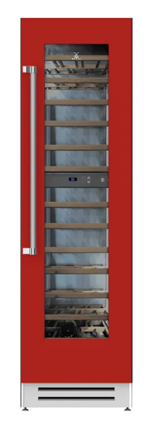 Hestan KWCL24RD 24" Wine Cellar - Left Hinge - Red / Matador