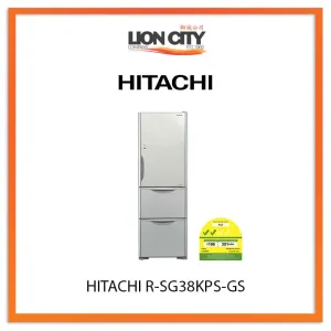 HITACHI 329L 3 DOOR FRIDGE R-SG38KPS-GS
