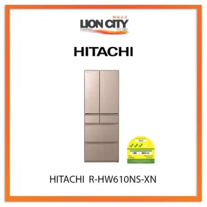 HITACHI 461L MULTI DOOR FRIDGE R-HW610NS-XN (MADE IN JAPAN)