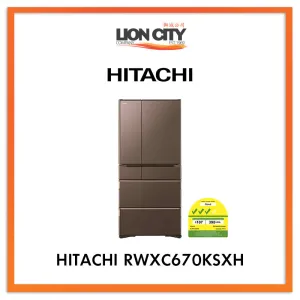 Hitachi 519L Multidoor Iot Fridge RWXC670KSXH (Made in Japan)