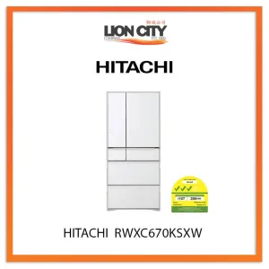 HITACHI 519L MULTIDOOR IOT FRIDGE RWXC670KSXW (MADE IN JAPAN)