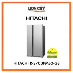 HITACHI 595L SIDE BY SIDE FRIDGE R-S700PMS0-GS