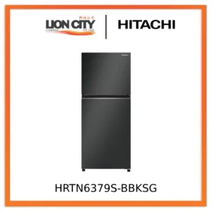 Hitachi HRTN6379S-XSG/BBKSG 344L 2-Door Fridge