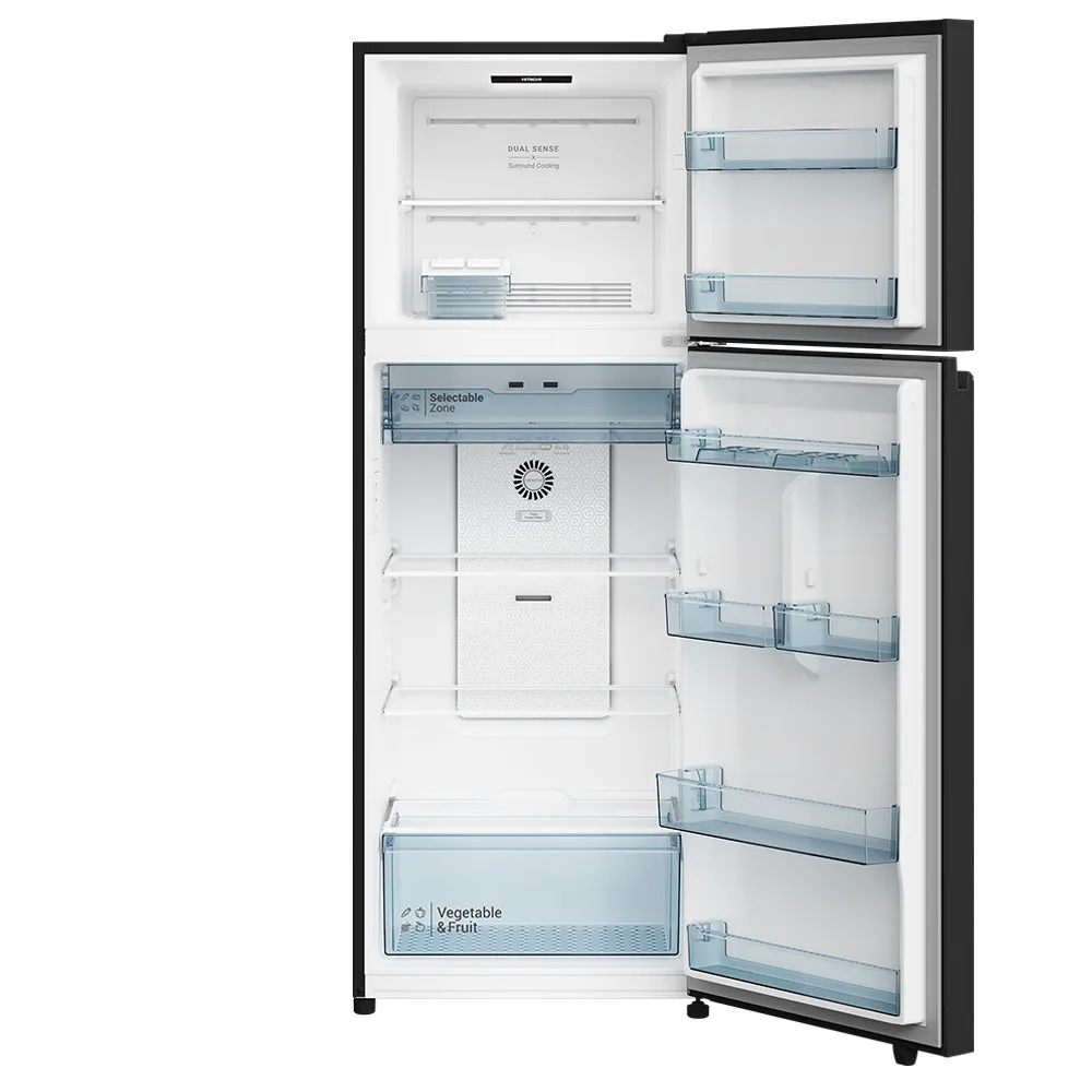 Hitachi HRTN6443SGBKSG Freezer 2 Door Top Freezer