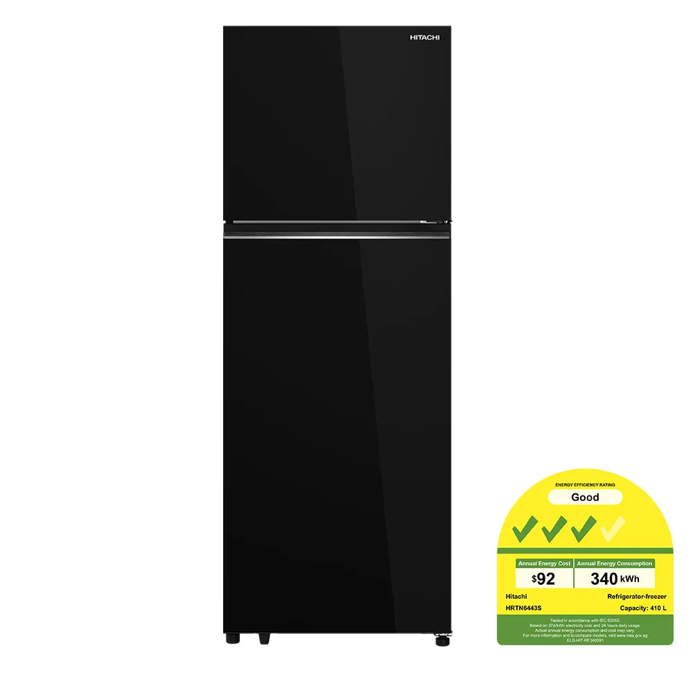 Hitachi HRTN6443SGBKSG Freezer 2 Door Top Freezer