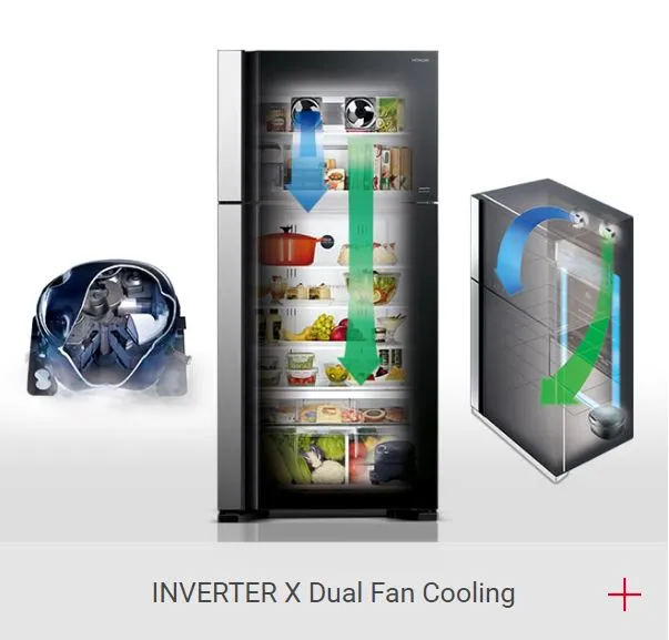 Hitachi R-B570P7MS-GBK 2 DR Refrigerators