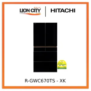 Hitachi R-GWC670TS-XK/XW 525L 6 Door Fridge