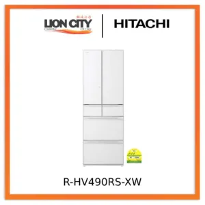 Hitachi R-HV490RS-XW 379L Multi-Door Fridge