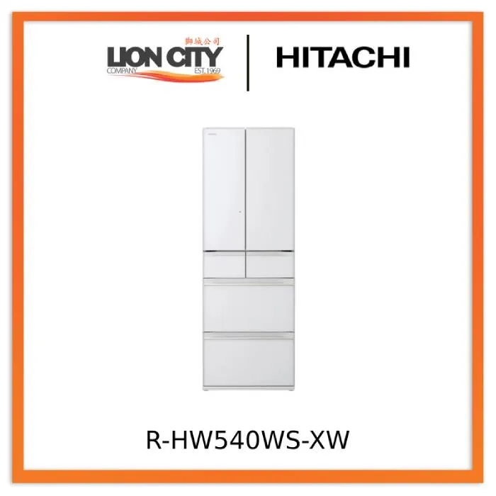 Hitachi R-HW540WS-XN/XW/XK 540L Multi-door Fridge
