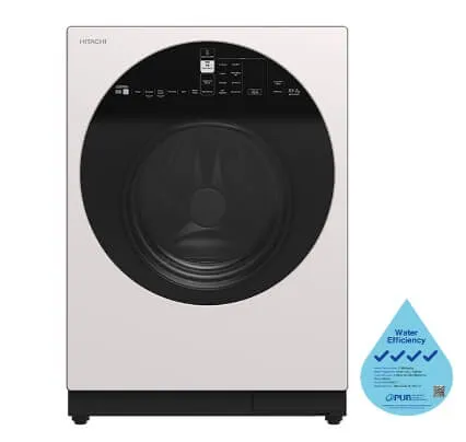 Hitachi R-HW620RS-XK/XW/X 416l Multi-door Fridge Hitachi BD-D100GV Front Load Washer Dryer Wind Iron, AI Wash Inverter 10/7KG