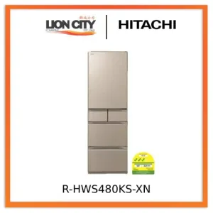 Hitachi R-HWS480KS-XN/X (Crystal Champagne/Mirror) Multi Door Refrigerator (500L)