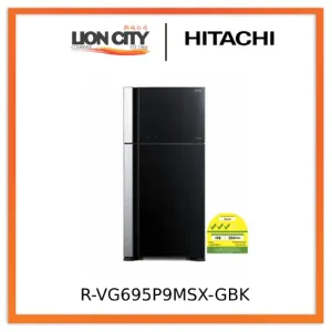 Hitachi R-VG695P9MSX-GBK BIG-2 Glass Door Inverter Refrigerator