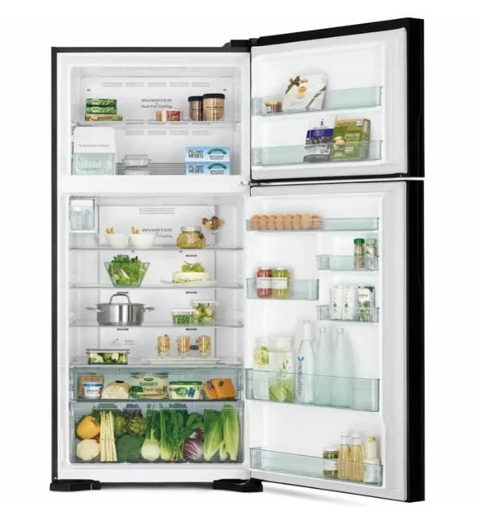 Hitachi R-VG695P9MSX-GBK BIG-2 Glass Door Inverter Refrigerator