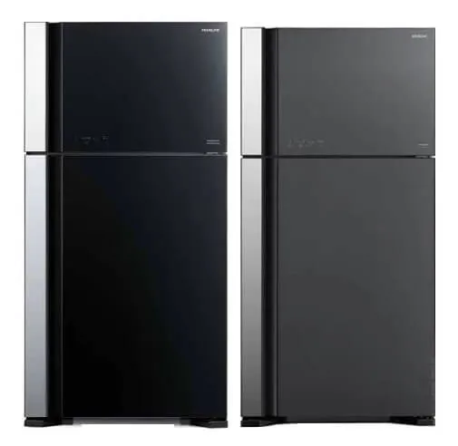 Hitachi R-VG695P9MSX - GBK / GGR BIG-2 Glass Door Inverter Refrigerator   Hitachi SF-140XAV 14Kg Top Loading with Glass Top Dynamic-Stream Wash