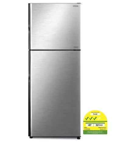 Hitachi R-VX450PMS9-BSL 366l 2 Door Fridge